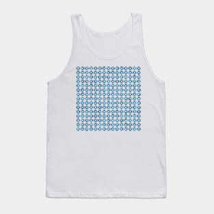 Rounded Triangle Pattern (Blue) Tank Top